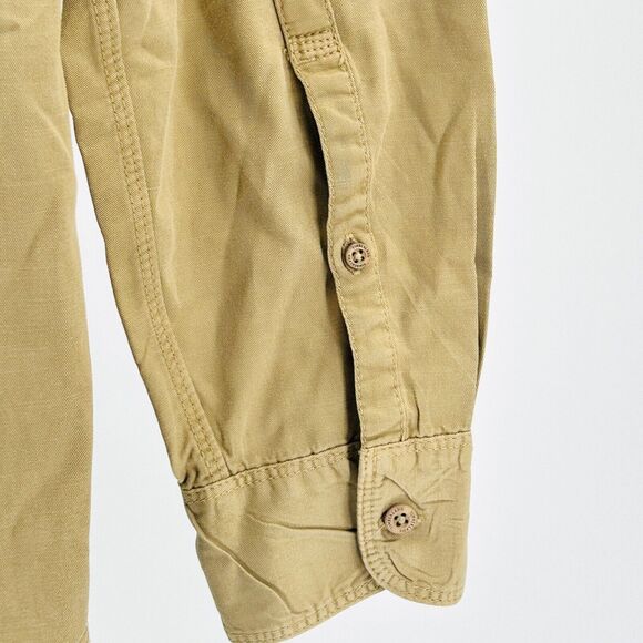Timberland Brown Khaki Long Sleeve Button Down Shirt Men's Size XL - Picture 7 of 9